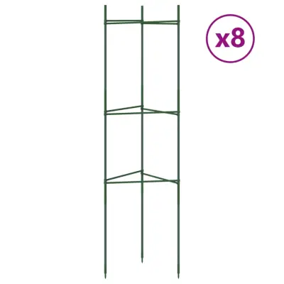 vidaXL Mreža za paradižnik 8 kosov 116 cm jeklo PP