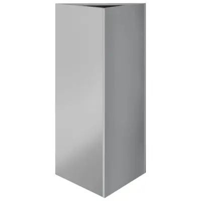 vidaXL Vrtno korito trikotnik 40x40x75 cm pocinkano jeklo