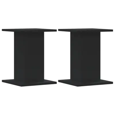 vidaXL Stojalo za rastline 2 kosa črno 30x30x40 cm inženirski les