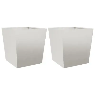 vidaXL Vrtno korito 2 kosa 50x50x50 cm nerjaveče jeklo