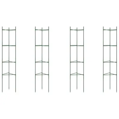 vidaXL Mreža za paradižnik 4 kosi 154 cm jeklo PP
