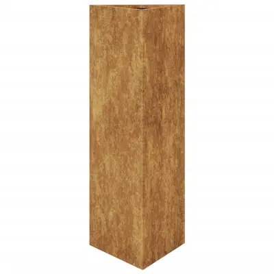 vidaXL Garden Planter Triangular 30x26x75 cm Vremensko odporno jeklo