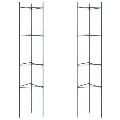 vidaXL Mreža za paradižnik 2 kosa 154 cm jeklo PP
