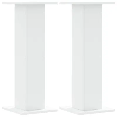 vidaXL Stojalo za rastline 2 kosa belo 30x30x80 cm inženirski les