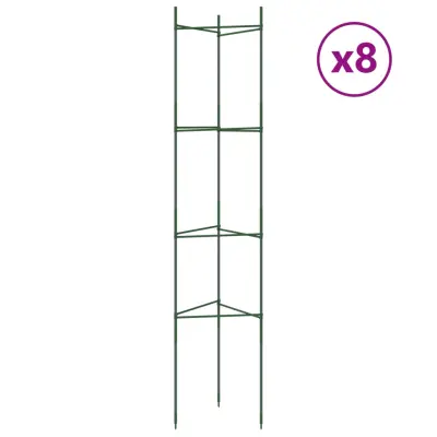 vidaXL Mreža za paradižnik 8 kosov 154 cm jeklo PP
