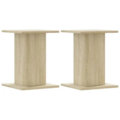 vidaXL Stojalo za rastline 2 kosa sonoma hrast 30x30x40 cm inž. les