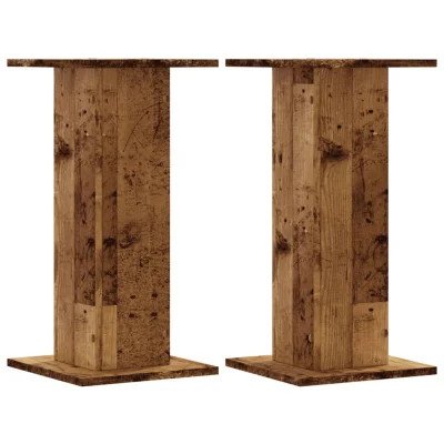 vidaXL Stojalo za rastline 2 kosa starinski les 30x30x60 cm inž. les