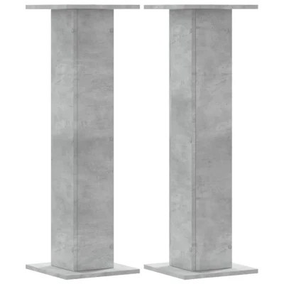 vidaXL Stojalo za rastline 2 kosa betonsko sivo 30x30x95 cm inž. les
