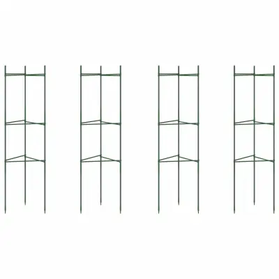 vidaXL Mreža za paradižnik 4 kosi 116 cm jeklo in PP