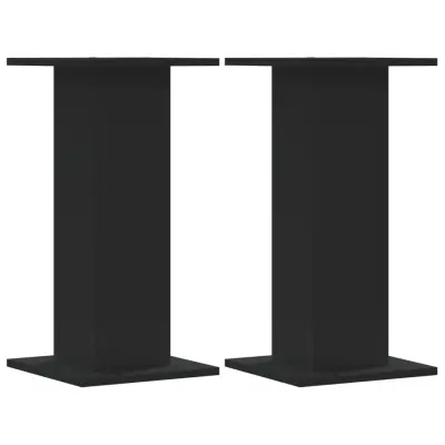 vidaXL Stojalo za rastline 2 kosa črno 30x30x60 cm inženirski les