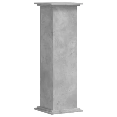 vidaXL Stojalo za rastline betonsko sivo 33x33x100 cm inženirski les