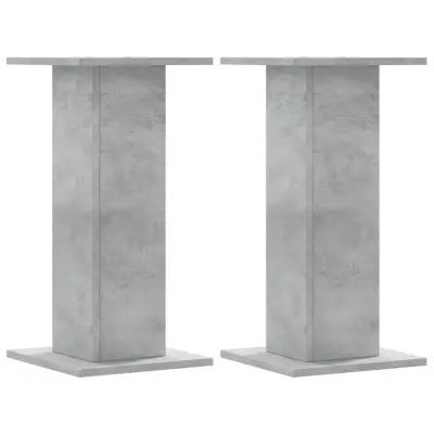 vidaXL Stojalo za rastline 2 kosa betonsko sivo 30x30x60 cm inž. les