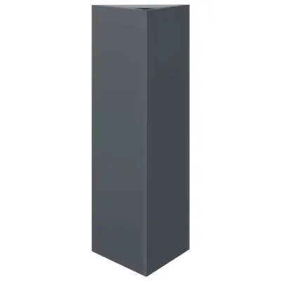 vidaXL Vrtno korito antracit trikotnik 30x30x30 cm jeklo