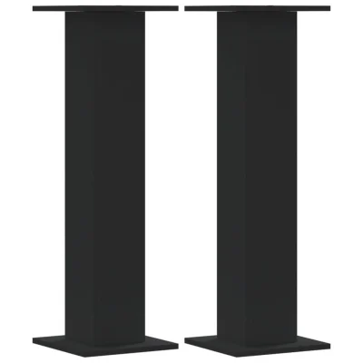 vidaXL Stojalo za rastline 2 kosa črno 30x30x95 cm inženirski les