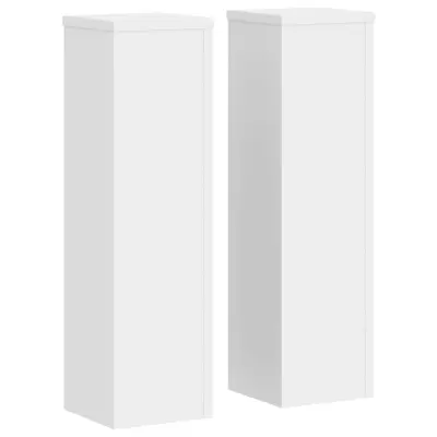 vidaXL Stojalo za rastline 2 kosa belo 17x17x60 cm inženirski les