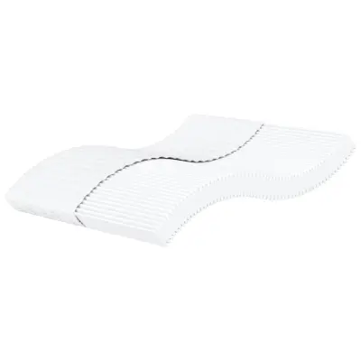vidaXL Vzmetnica iz pene bela 200x210 cm trdota H2 H3
