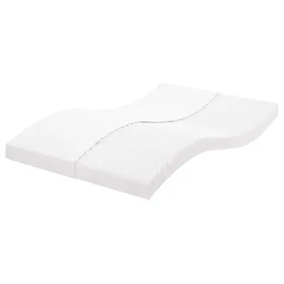 vidaXL Vzmetnica iz pene bela 120x210 cm 7-conska trdota 20 ILD