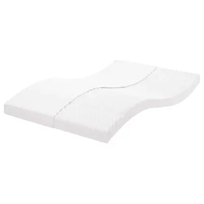 vidaXL Vzmetnica iz pene bela 140x210 cm 7-conska trdota 20 ILD