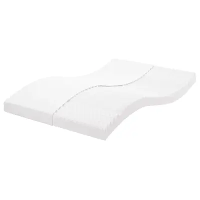 vidaXL Vzmetnica iz pene bela 140x220 cm 7-conska trdota 20 ILD