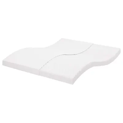 vidaXL Vzmetnica iz pene bela 200x210 cm 7-conska trdota 20 ILD