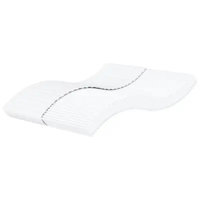 vidaXL Vzmetnica iz pene bela 160x220 cm trdota H2 H3