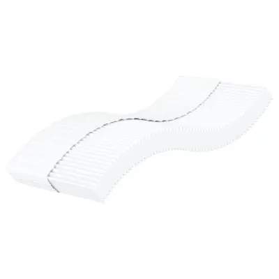 vidaXL Vzmetnica iz pene bela 90x220 cm trdota H2 H3