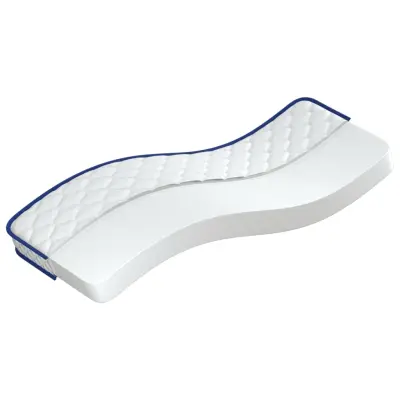 vidaXL Vzmetnica s spominsko peno bela 70x200x17 cm