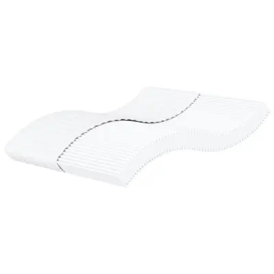 vidaXL Vzmetnica iz pene bela 200x220 cm trdota H2 H3