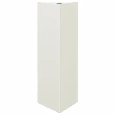 vidaXL Vrtno korito bela trikotna 30x26x75 cm jeklo