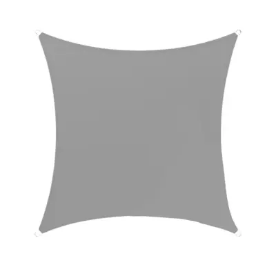 Kvadratno sončno jadro - z vetrovno vrvjo Grey