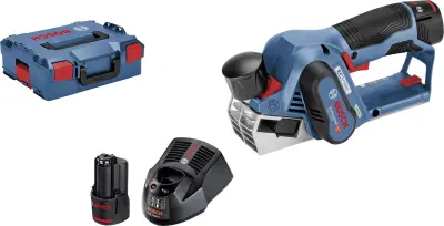 Bosch Professional GHO 12V-20 akumulatorski oblič vklj. 2 akumulatorja\, vklj.  kovček Širina obliča: 56 mm  12 V 3 Ah Globina zlaganja (maks.): 17 mm