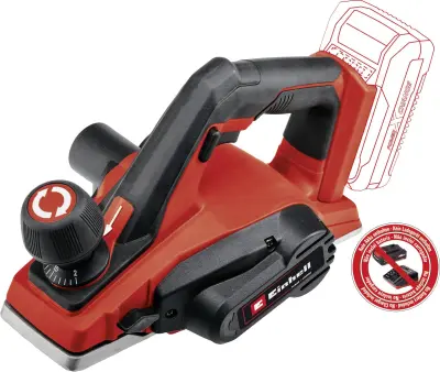 Einhell TE-PL 18/82 Li - Solo akumulatorski oblič vklj. oprema, brez akumulatorja, brez polnilca Širina obliča: 82mm 18 V Globina zlaganja (maks.): 8