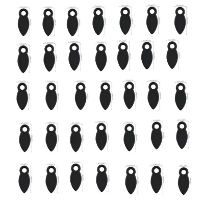 Sponke za okvir slike (50 kom.) Black