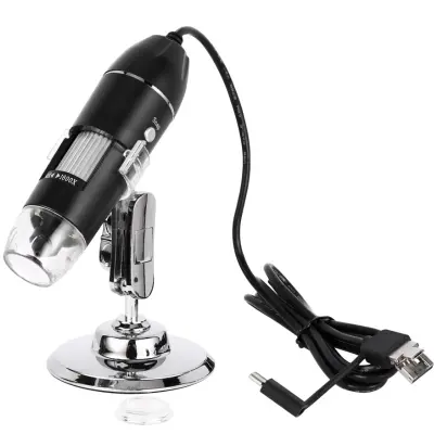 Prenosni elektronski mikroskop 1000X z nadzorom svetlobe Black