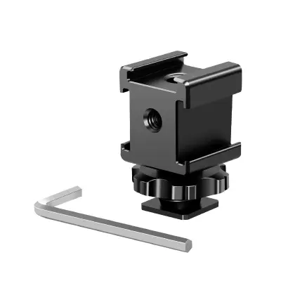 Adapter za vroče nastavke za kamero s tremi glavami Black