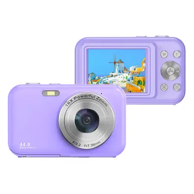 Digitalni fotoaparat z 1080P, 44MP, 16 x zoom, 2,4-palčni zaslon Purple