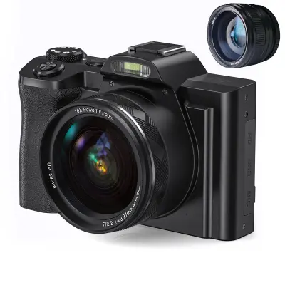 Digitalni fotoaparat 4K, 48MP, CMOS, 16x zoom, samosprožilec