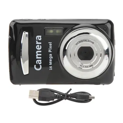 Kompaktni fotoaparat s 16-kratnim optičnim zoomom, 16 MP senzorjem in 2,4-palčnim LCD-zaslonom Black
