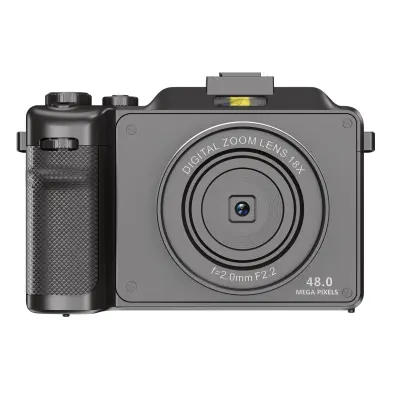 Digitalni fotoaparat 4K/48MP/18X digitalni zoom/stabilizacija/samodejno ostrenje/dvojna kamera Grey