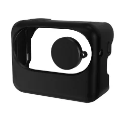 Silikonski ovitek za fotoaparat in pokrov za objektiv za Insta360 GO 3 Black