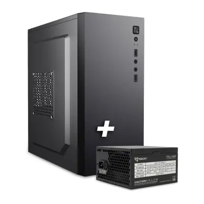 PC OHIŠJE SBOX PCC-12 microATX + NAPAJALNIK PSU-400