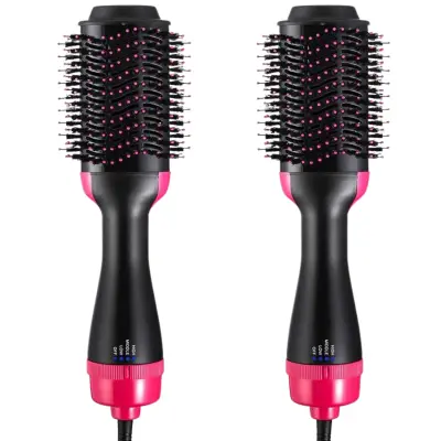 Električna krtača za sušenje ravnanje oblikovanje in volumen las; črno-roza 2v1/ S2TYLOOM2