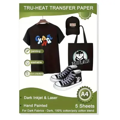 Brizgalni papir za toplotni prenos na tkanine (5 kosov) | INKTRANSFER