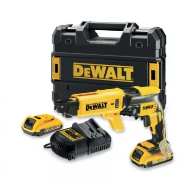 DEWALT IZVIJAČ ZA GIPS PLOŠČE 18V 30Nm 2 x 5.0Ah LI-ION BREZKRTAČNI TSTAK +DCF6201