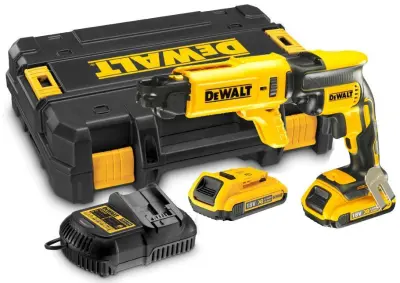 DEWALT IZVIJAČ ZA GIPS PLOŠČE 18V 30Nm 2 x 2.0Ah LI-ION BREZKRTAČNI TSTAK +DCF6201