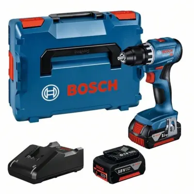 Bosch Power Tools Akku-Bohrschrauber GSR 18V-45 2x3Ah (L) 06019K3204