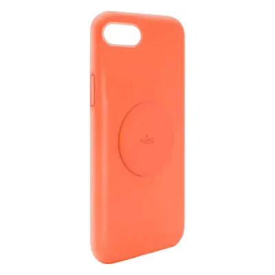PURO, Školjka za Apple Iphone 6 / 7 / 8 / Se / Se 2022 Silikonska serija Icon s kovinsko ploš?o, Oranžna