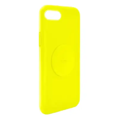 PURO, Školjka za Apple Iphone 6 / 7 / 8 / Se / Se 2020 Silikonska serija Icon s kovinsko ploš?o, Rumena