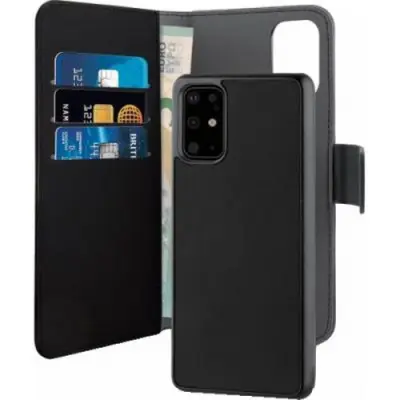 PURO, Ohišje v obliki školjke za huawei P40 Folio 2 v 1 z magnetnim ovitkom in držalom za kartice, ?rna