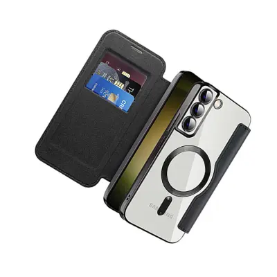 Magnetna preklopna usnjena torbica za telefon Samsung   Samsung Galaxy S24 Plus